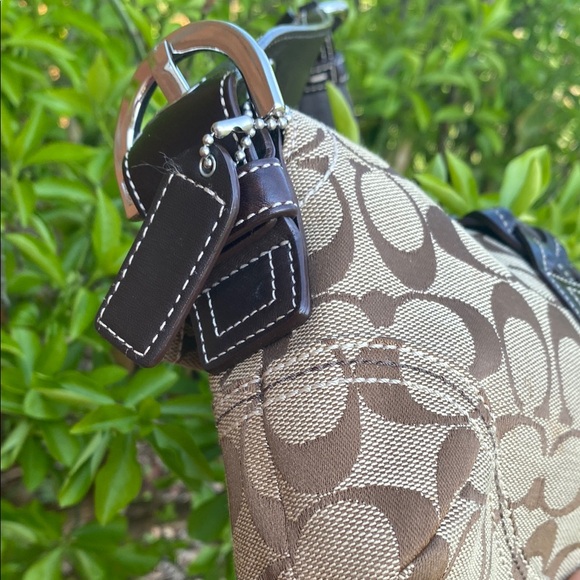 🔥Coach Sufflette Cloth Brown Handbag Hobo L05Q-6280 Y2K vintage purse - Picture 8 of 17